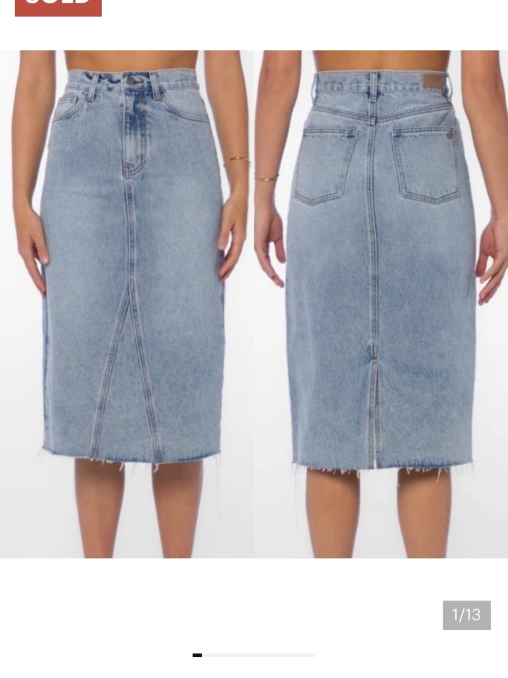 NWT Velvet Heart Denim Skirt L